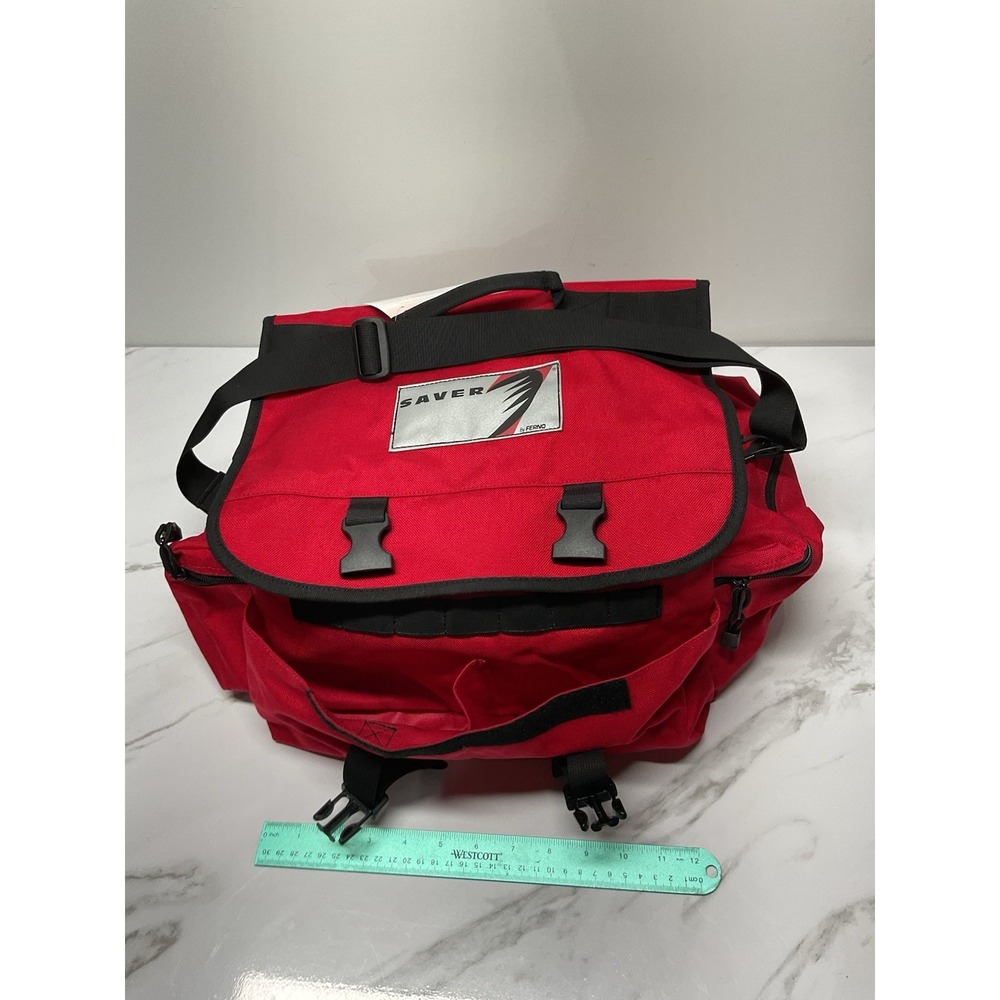 Ferno 2100 Saver First Responder Bag EMT EMS Medical Trauma Kit Red New W/ Tags